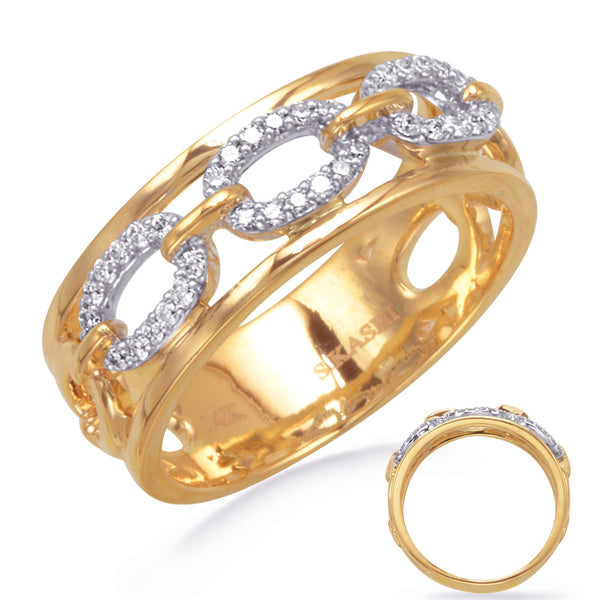Yellow & White Gold Diamond Ring - D4845YW