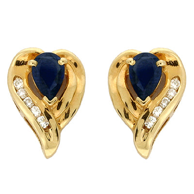 Sapphire & Diamond Earring - E7168-S