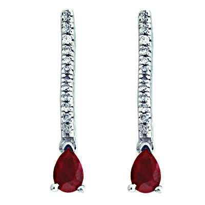 Ruby & Diamond Earring - E7321-RWG