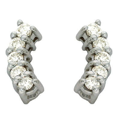 White Gold Diamond Earring - E7345WG