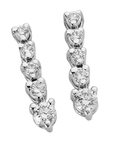 White Gold Diamond Earring - E7349WG