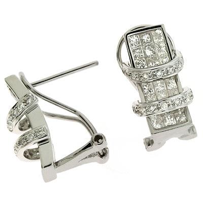 White Gold Diamond Stud Earring - E7569WG