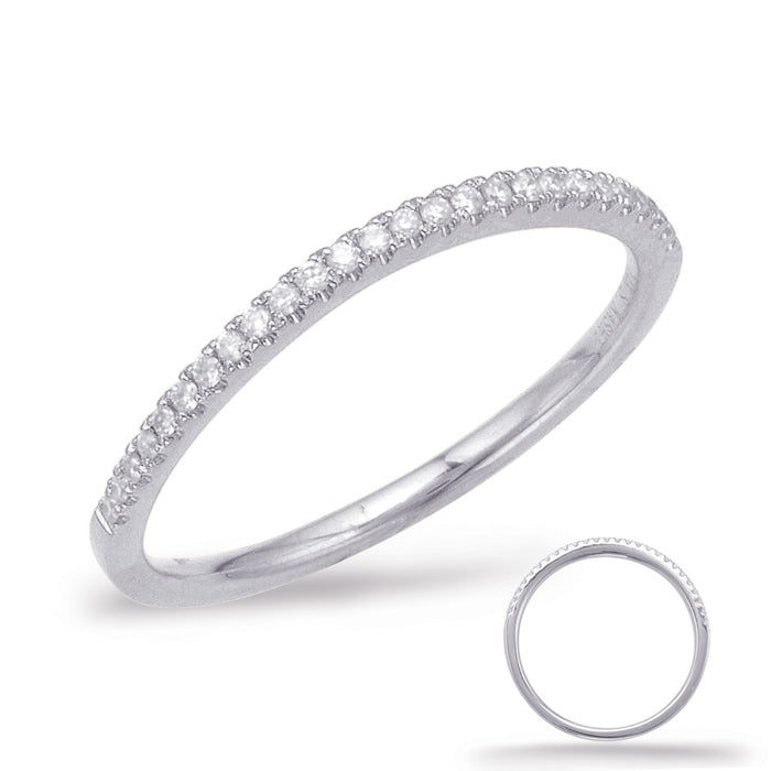 White Gold Curve Matching Band - EN7685-BWG