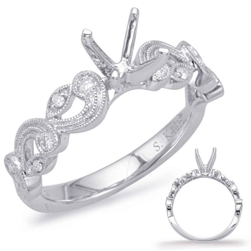 White Gold Engagement Ring - EN8019-50WG