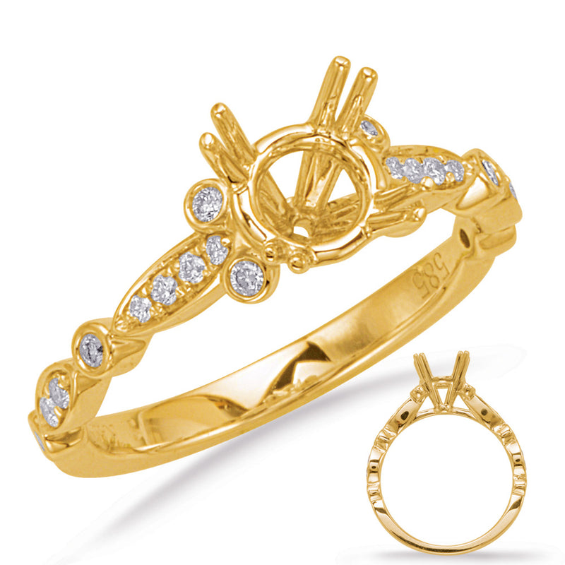Yellow Gold Engagement Ring - EN8056-50YG