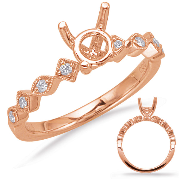 Rose Gold Engagement Ring - EN8057-33RG