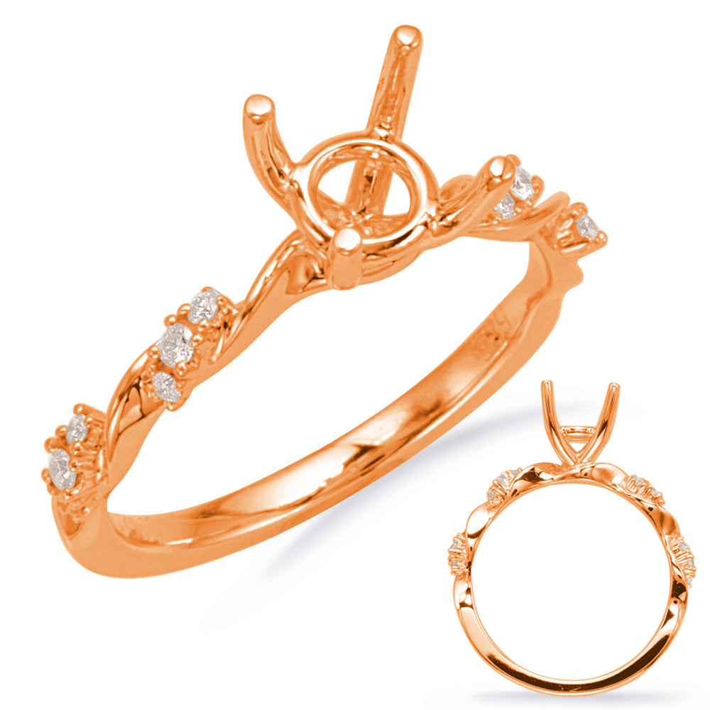 Rose Gold Engagement Ring - EN8118-1RG