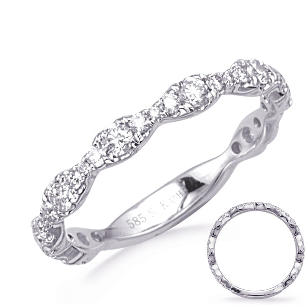White Gold Matching Band - EN8374-BWG