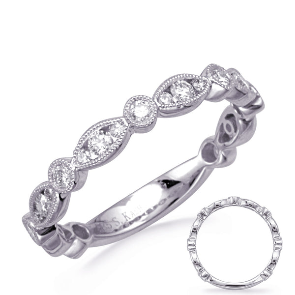 White Gold Matching Band - EN8375-BWG