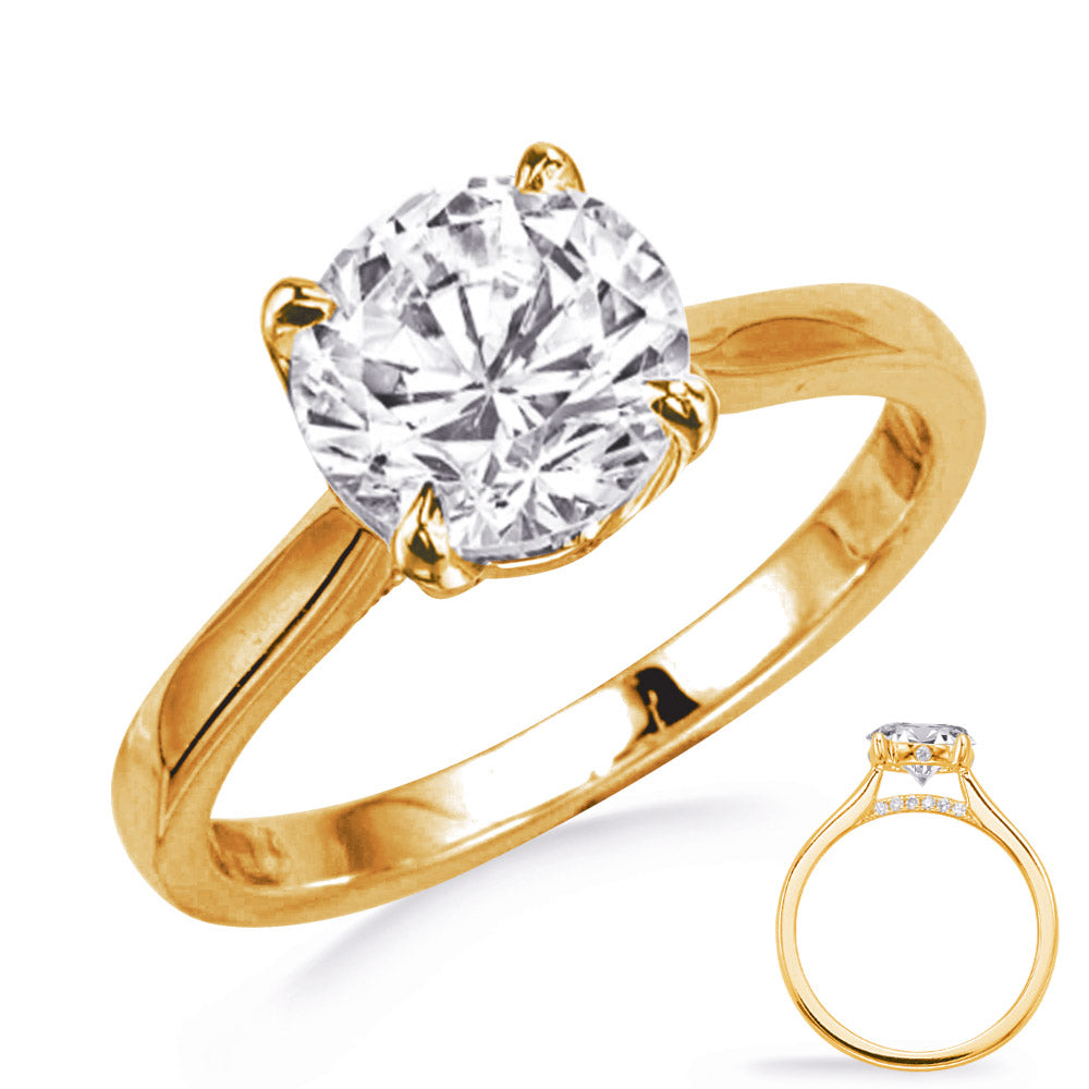 Yellow Gold Engagement Ring - EN8385-1YG