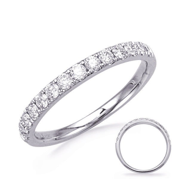White Gold Matching Band - EN8394-BWG