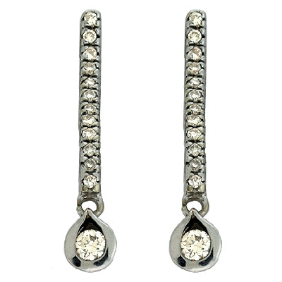 White Gold Diamond Earring - EX7313WG