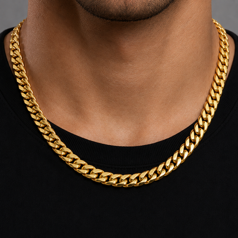 10Kt Hollow Miami Cuban Chains