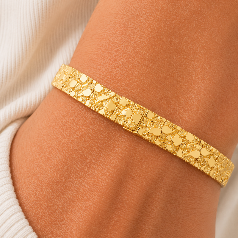 10Kt Nugget Bracelet