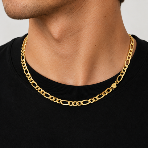 14Kt Hollow Figaro Chain