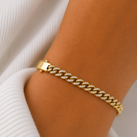 14Kt CZ Miami Cuban Bracelets