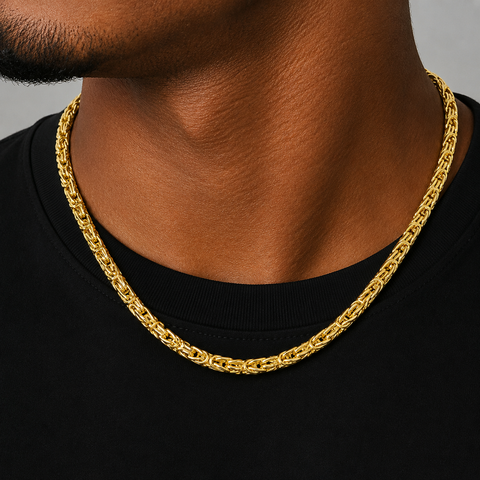 10Kt Byzantine/ Kingslink Chains