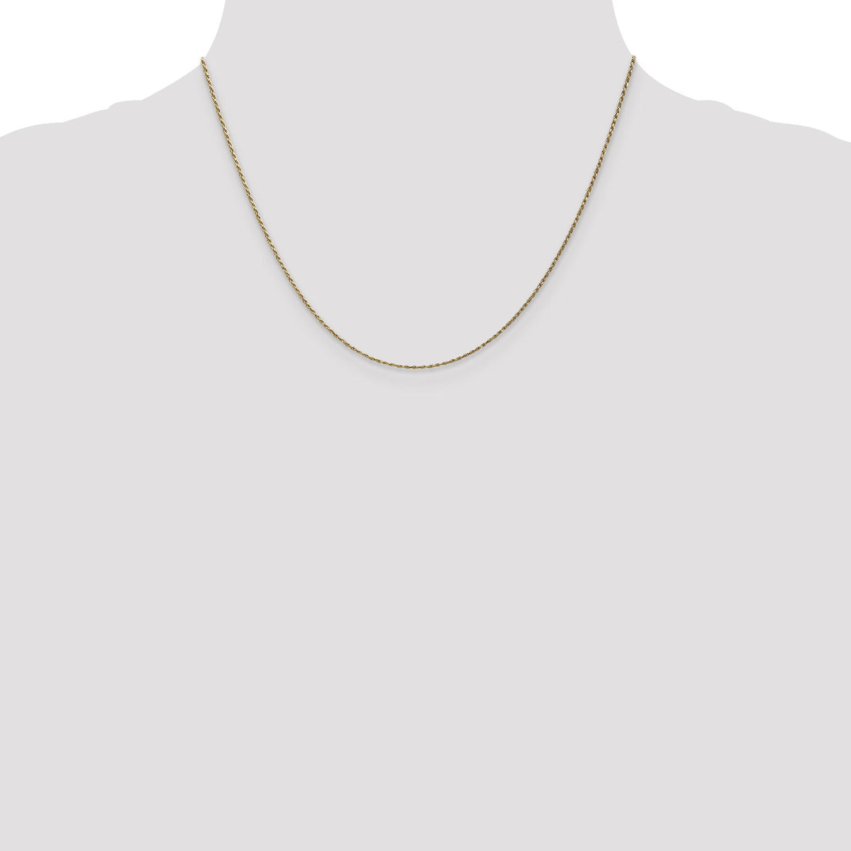 14k 1.15mm D/C Machine-made Rope Chain-010L-18