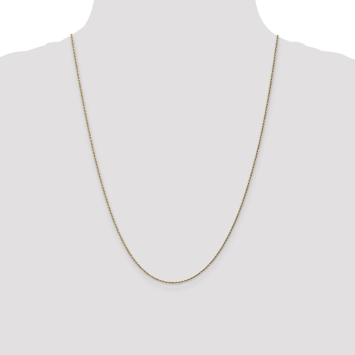 14k 1.15mm D/C Machine-made Rope Chain-010L-24
