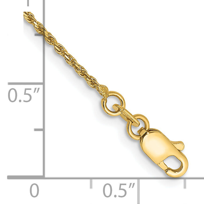 14k 1.15mm D/C Machine-made Rope Chain-010L-8