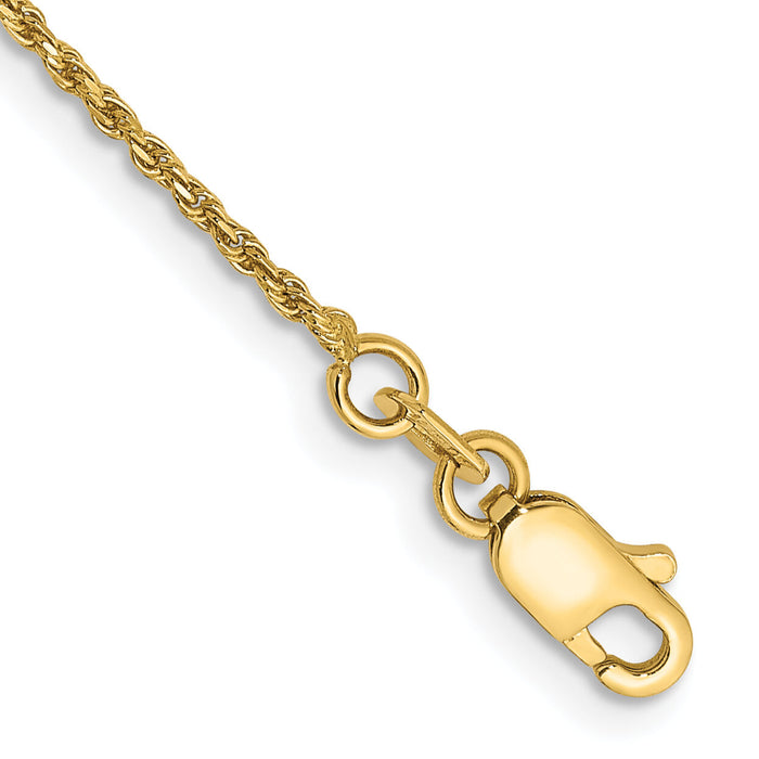 14k 1.15mm D/C Machine-made Rope Chain-010L-7