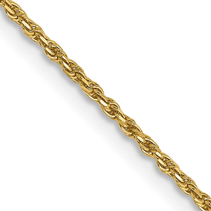 14k 1.15mm D/C Machine-made Rope Chain-010L-18