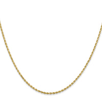14k 1.50mm D/C Rope with Lobster Clasp Chain-012L-18