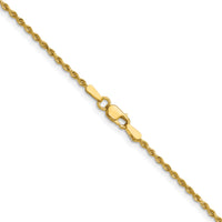 14k 1.50mm D/C Rope with Lobster Clasp Chain-012L-26