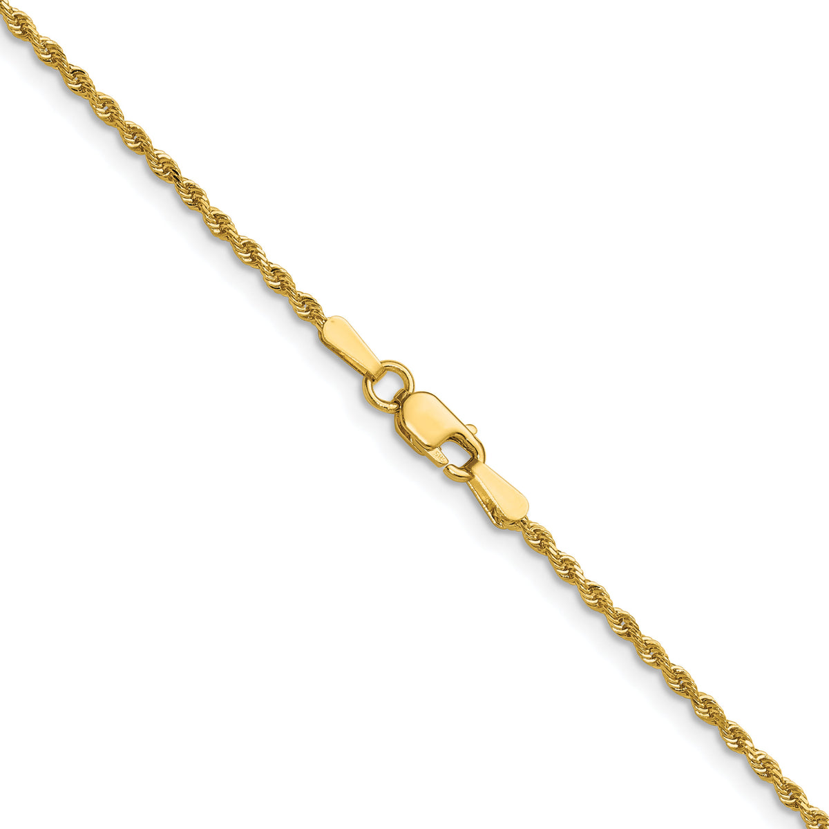 14k 1.50mm D/C Rope with Lobster Clasp Chain-012L-20
