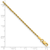 14k 1.50mm D/C Rope with Lobster Clasp Chain-012L-30