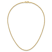 14k 1.50mm D/C Rope with Lobster Clasp Chain-012L-14