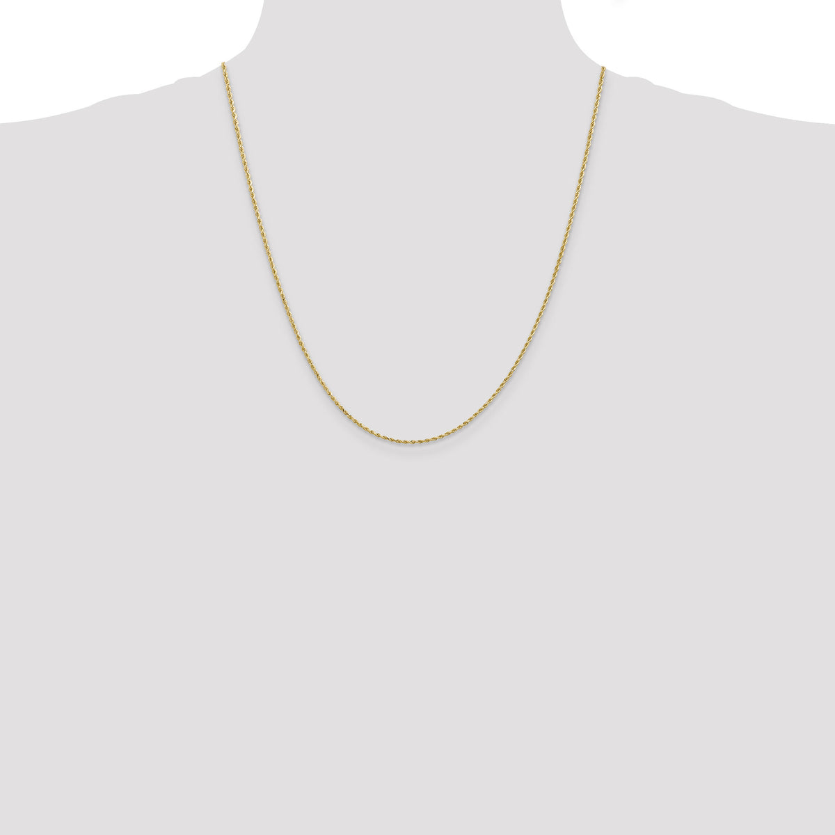 14k 1.50mm D/C Rope with Lobster Clasp Chain-012L-22