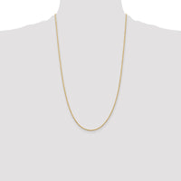 14K 26 inch 1.5mm Diamond-cut Rope with Lobster Clasp Chain-012L-26