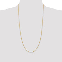 14K 28 inch 1.5mm Diamond-cut Rope with Lobster Clasp Chain-012L-28