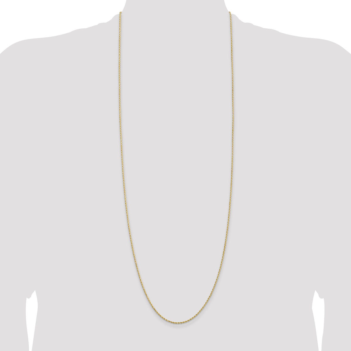 14k 1.50mm D/C Rope with Lobster Clasp Chain-012L-36