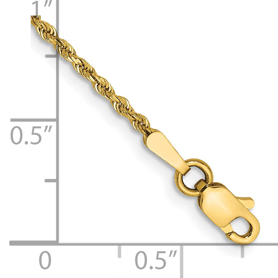 14k 1.50mm D/C Rope with Lobster Clasp Chain-012L-6
