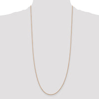 14k Rose Gold 1.50mm D/C Rope with Lobster Clasp Chain-012R-30