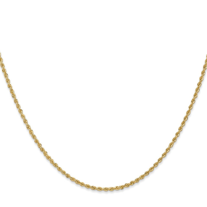 14K 26 inch 1.5mm Regular Rope with Lobster Clasp Chain-012S-26