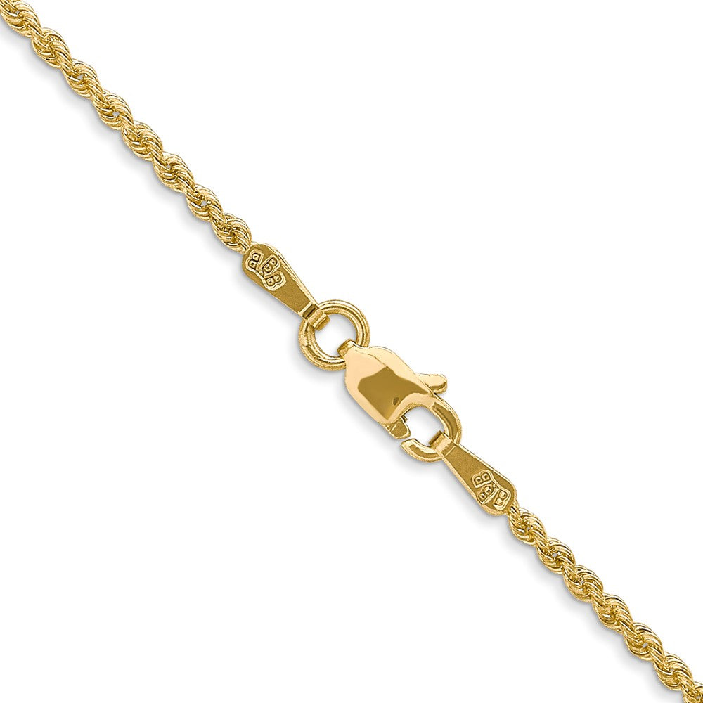 14K 30 inch 1.5mm Regular Rope with Lobster Clasp Chain-012S-30