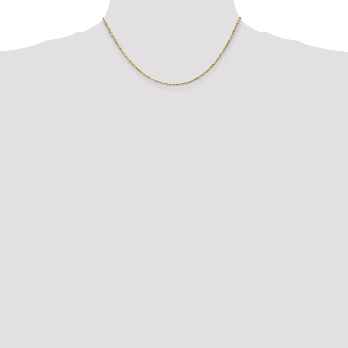 14k 1.50mm Regular Rope Chain-012S-16