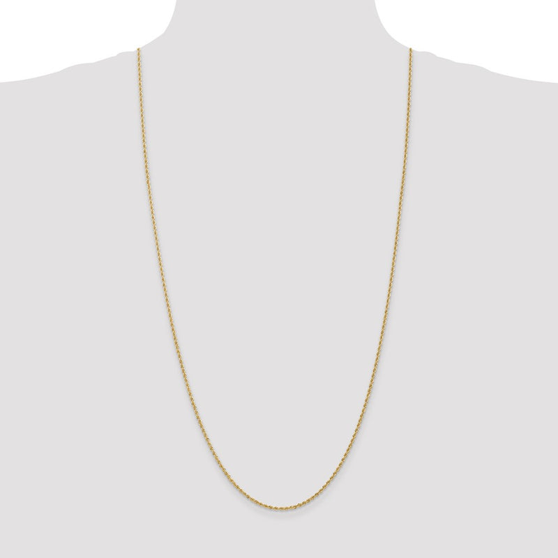 14K 30 inch 1.5mm Regular Rope with Lobster Clasp Chain-012S-30