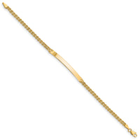 14k Two Strand Rope ID Bracelet-012SD-7