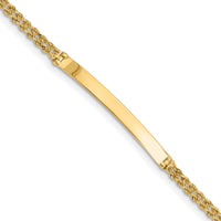 14k Two Strand Rope ID Bracelet-012SD-7