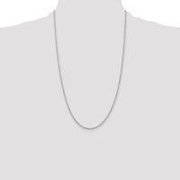 14k White Gold 1.5mm D/C Rope with Lobster Clasp Chain-012W-26