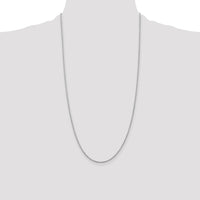 14k White Gold 1.5mm D/C Rope with Lobster Clasp Chain-012W-28