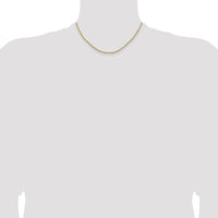 14k 1.8mm Lightweight D/C Rope with Lobster Clasp Chain-014HL-16