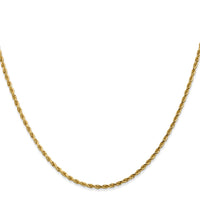 14K 18 inch 1.75mm Diamond-cut Rope with Lobster Clasp Chain-014L-18