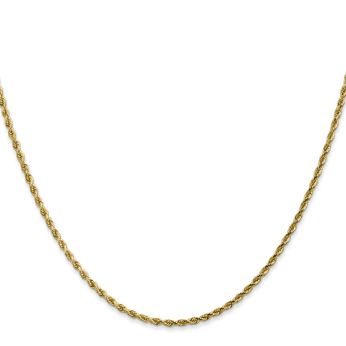 14k 1.75mm D/C Rope with Lobster Clasp Chain-014L-18