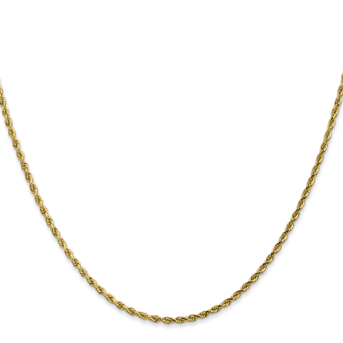 14k 1.75mm D/C Rope with Lobster Clasp Chain-014L-28