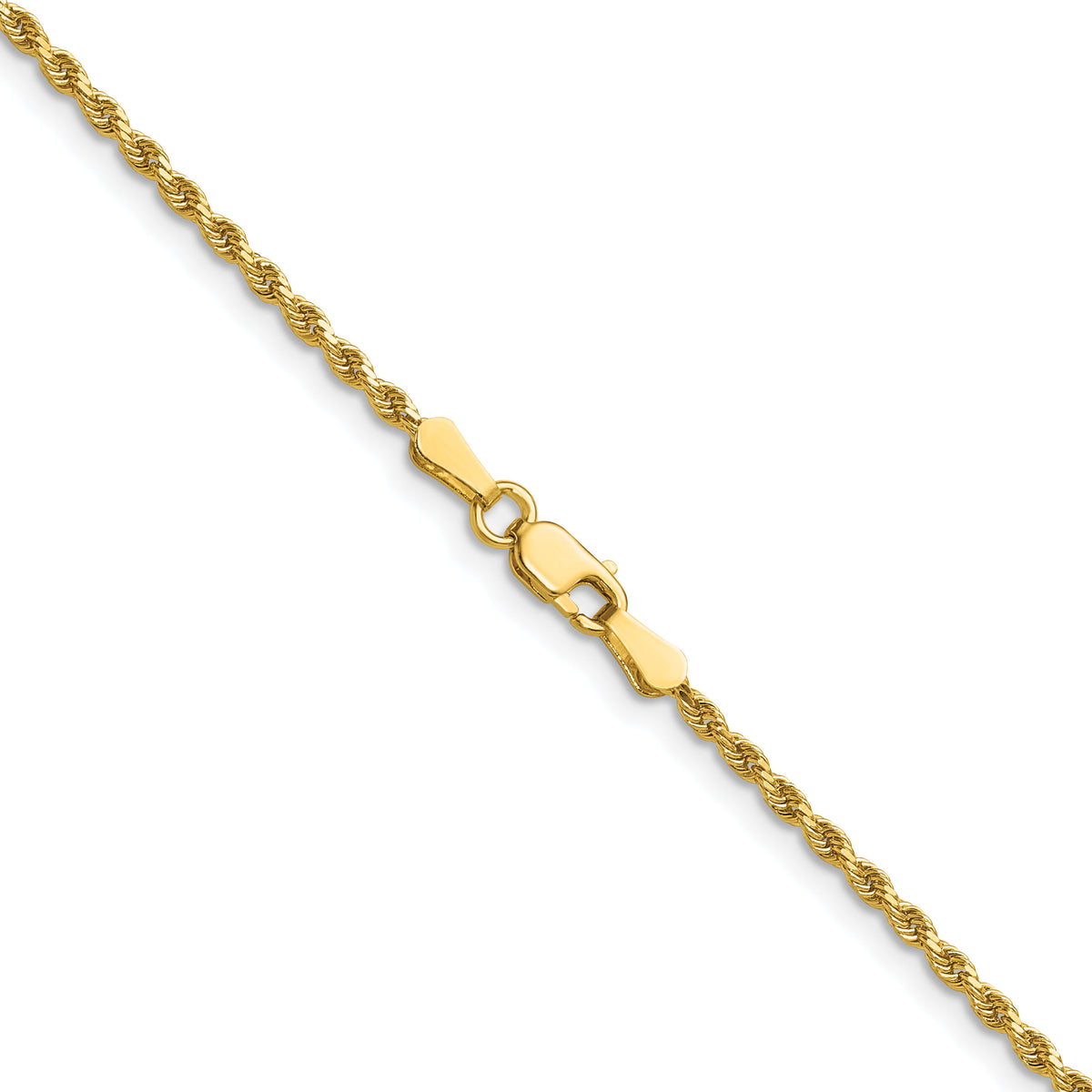 14k 1.75mm D/C Rope with Lobster Clasp Chain-014L-20
